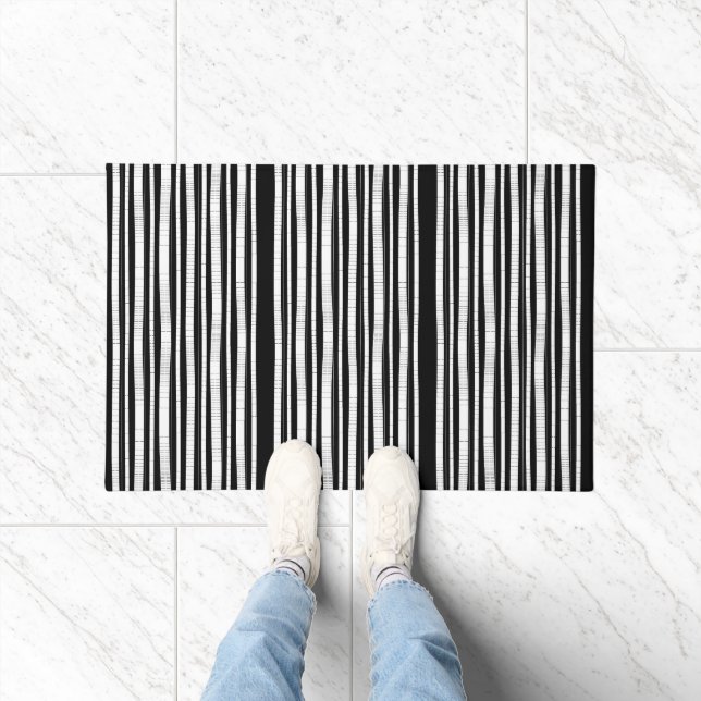 Modern Vertical Stripes Pattern Doormat (Indoor)