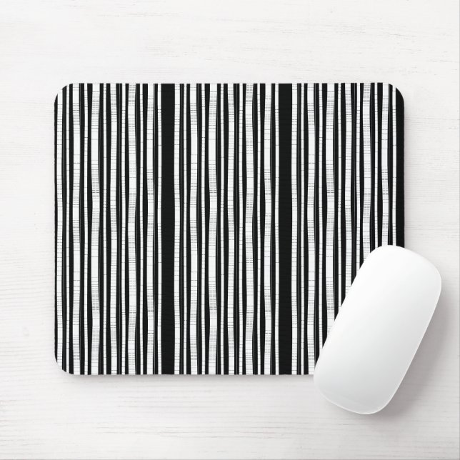 Modern Vertical Stripes Pattern Mouse Pad (With Mouse)