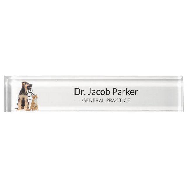 Modern Veterinarian Clinic   Nameplate (Front)