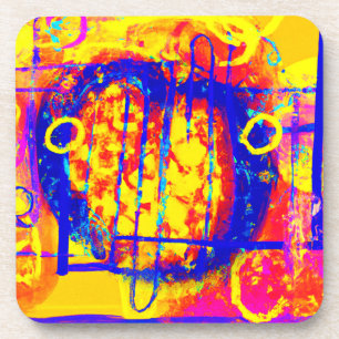 Modern Vibrant Abstractions Art Coaster