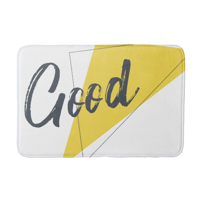 Modern, vibrant, bold graphic design of Good Bath Mat (Front)