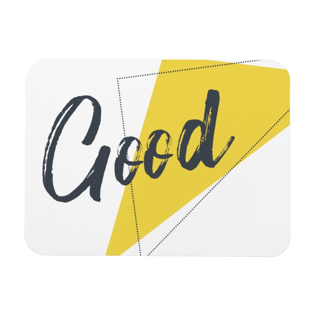 Modern, vibrant, bold graphic design of Good Magnet (Horizontal)