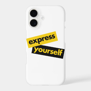 Modern, vibrant, bold graphic of Express Yourself