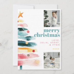 Modern Vibrant Christmas Card