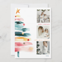Modern Vibrant Christmas Card