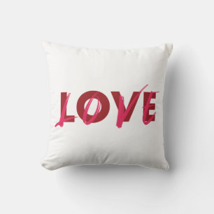Modern, vibrant, cool, trendy design of Love Cushion
