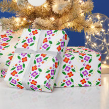 Modern Vibrant Floral Seamless Bright Botanical