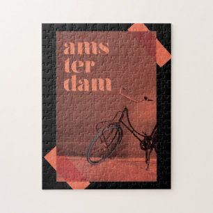 Modern, vibrant graphic design-Amsterdam Culture Jigsaw Puzzle