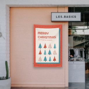 Modern Vibrant Merry Christmas Trees Company  Banner
