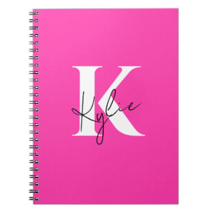 Modern Vibrant Personalised Monogram Name - Notebook
