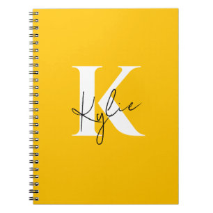 Modern Vibrant Personalised Monogram Name - Notebook