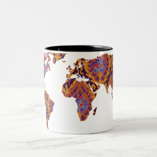 Modern Victorian World Map | World Traveller Mug