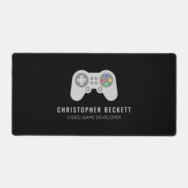 Modern Video Game Developer, Designer Desk Mat (Front)