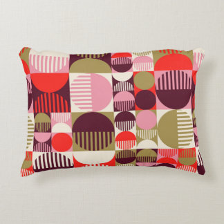 Modern vintage abstract seamless geometric pattern decorative cushion