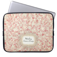 Modern Vintage Art Rose Mini Print Leaf Swirls