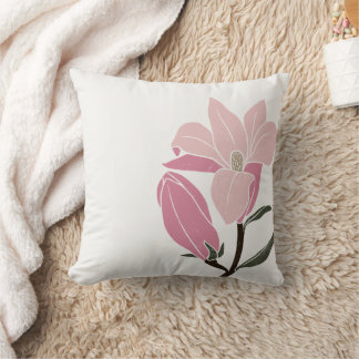 Modern Vintage Asian Botanical Cushion