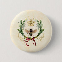 Modern Vintage Botanical Queen Bee