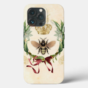 Modern Vintage Botanical Queen Bee iPhone 13 Pro Case