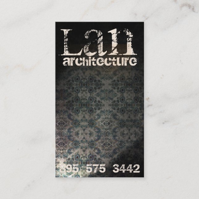 Modern Vintage Business Card (Front)
