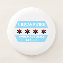 Modern Vintage Chicago Fire Flag
