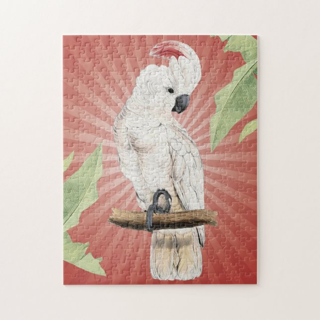modern vintage cockatoo jigsaw puzzle (Vertical)