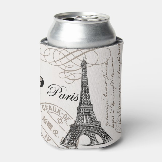 MODERN VINTAGE EIFFEL TOWER CAN COOLER (Can Front)