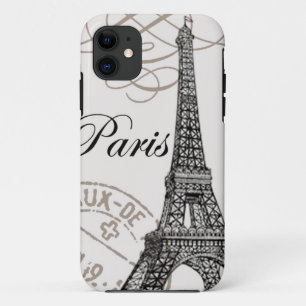 modern vintage Eiffel Tower iPhone 11 Case