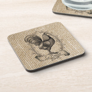 Modern vintage Farm Chicken french country rooster Coaster