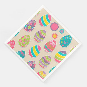 Modern Vintage Floral Paper Dinner Napkins