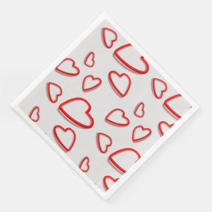 Modern Vintage Floral Paper Dinner Napkins