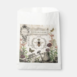 Modern Vintage French Bee garden Favour Bag