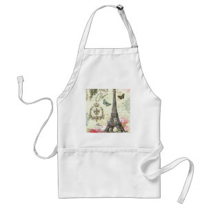 modern vintage french eiffel tower standard apron