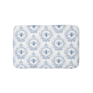 modern vintage french farmhouse bee bath mat