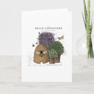 Modern Vintage French Farmhouse Bee Card