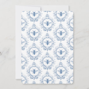 Modern Vintage French farmhouse bee Invitation