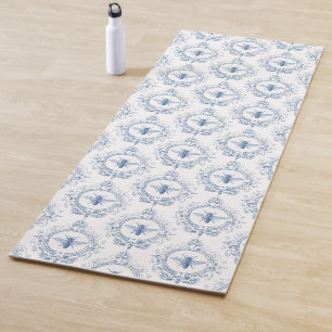 Modern Vintage French farmhouse bee Yoga Mat