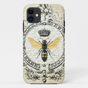Modern vintage french queen bee Case-Mate iPhone case