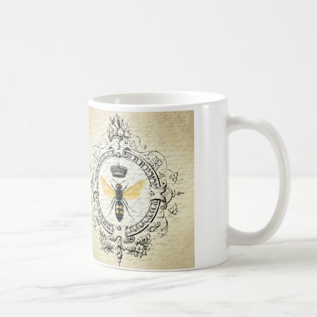 Modern vintage french queen bee coffee mug (Right)