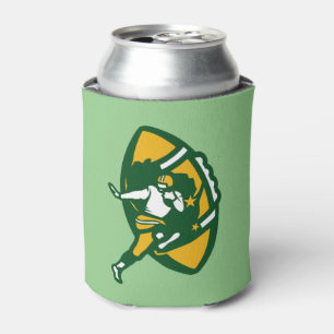 Modern Vintage GB Football Logo Can Cooler