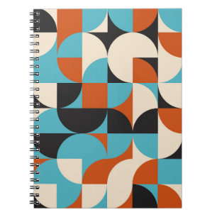 Modern Vintage: Geometric Retro Shapes. Notebook