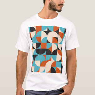 Modern Vintage: Geometric Retro Shapes. T-Shirt