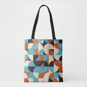 Modern Vintage: Geometric Retro Shapes. Tote Bag