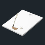 Modern Vintage Golf  Notepad<br><div class="desc">Modern golf design for golfers.</div>