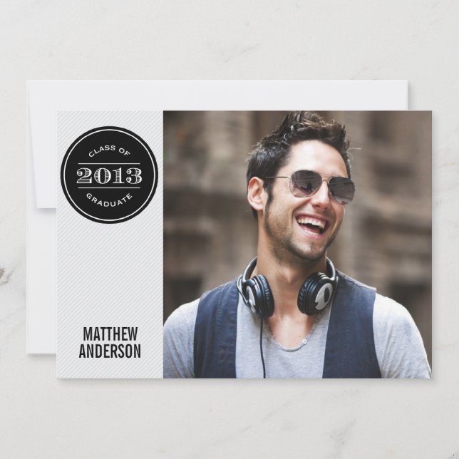 MODERN VINTAGE | GRADUATION INVITATION (Front)