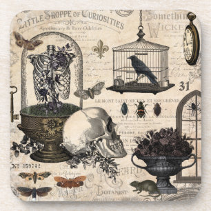 Modern Vintage Halloween Garden Coaster
