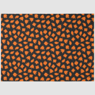 Modern Vintage Halloween Orange Ghost Tissue Paper