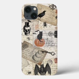 Modern vintage Halloween postcards iPhone 13 Case