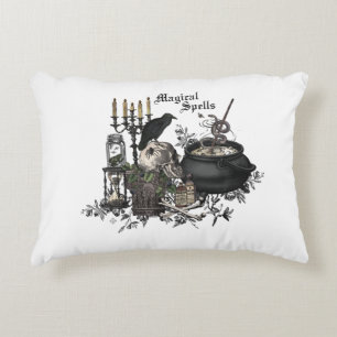Modern vintage Halloween skull Decorative Cushion