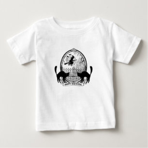 modern vintage Halloween witch Baby T-Shirt