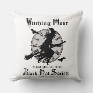 Modern Vintage Halloween witch Cushion